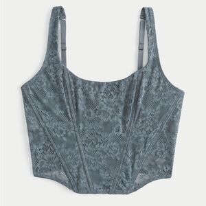 Gilly Hicks Hollister Lace lined corset top (NWT)